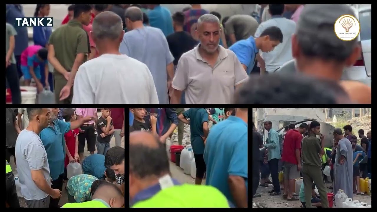 Water Tanks Distribution (121) for the Displaced families in Gaza.