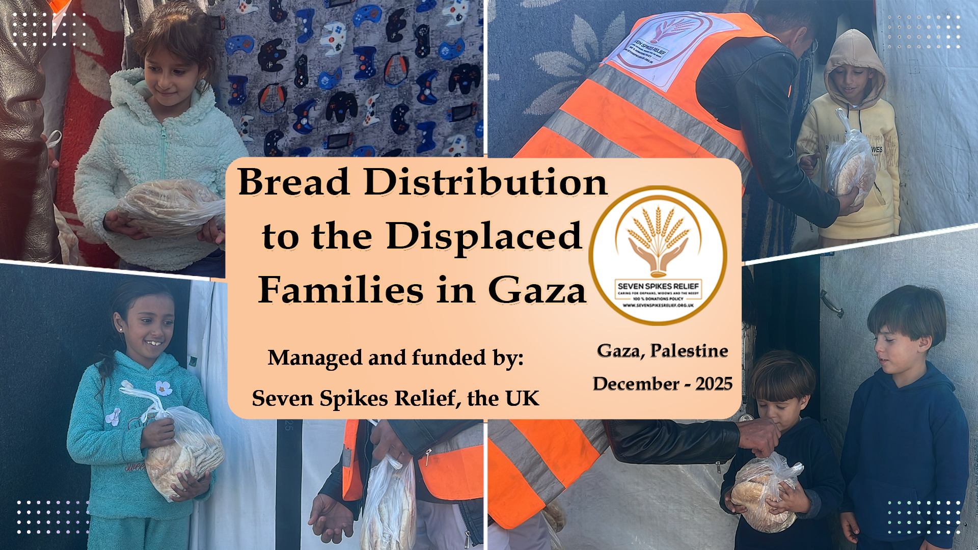Bread Distribution (115) to the Displaced Families in Gaza
